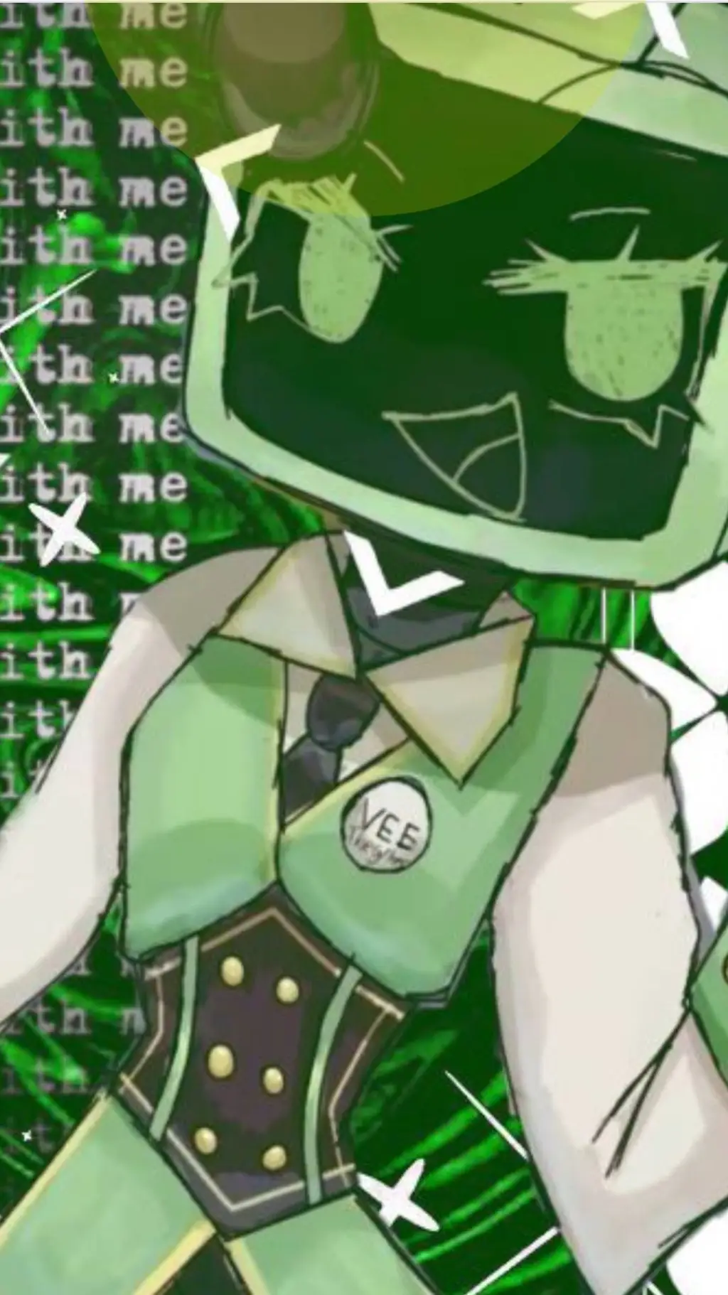 ai character: vee/tv background