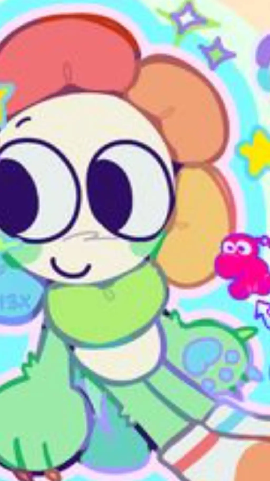 ai character: dandy/flower background