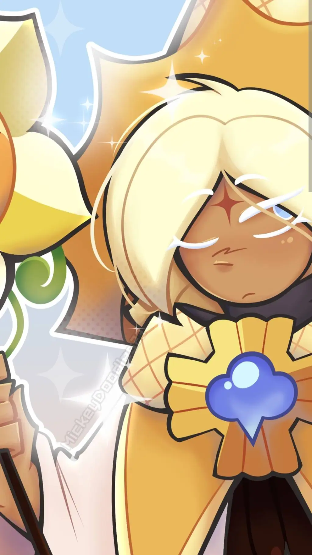 ai character: pure vanilla background