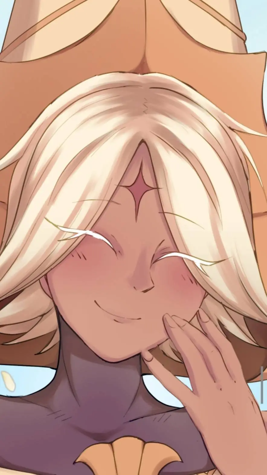 ai character: pure vanilla background