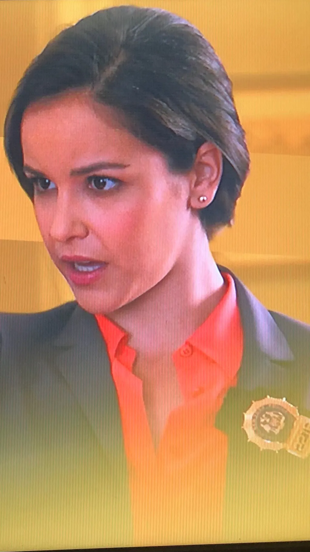 ai character: Amy Santiago  background