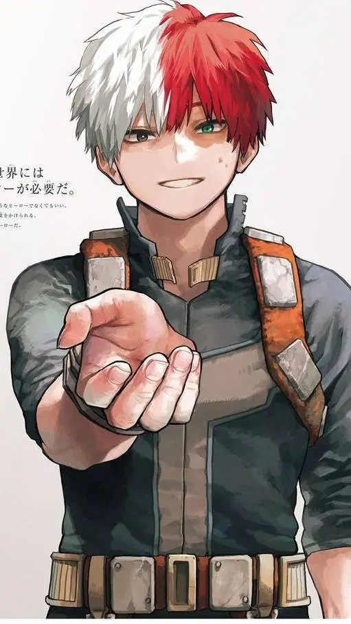 ai character: Shoto Todoroki  background
