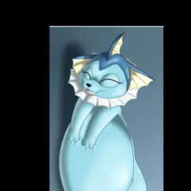 chat with ai character: Big belly Vaporeon