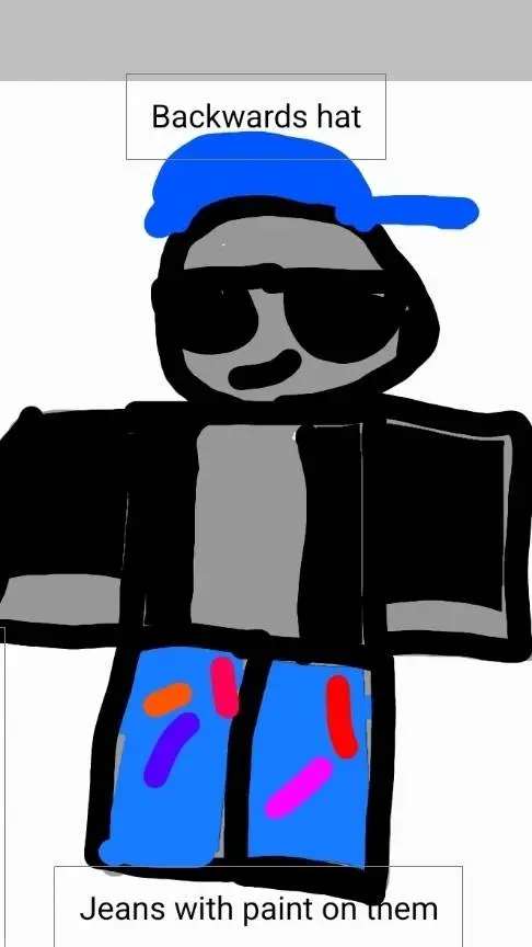 ai character: Graffiti teen background