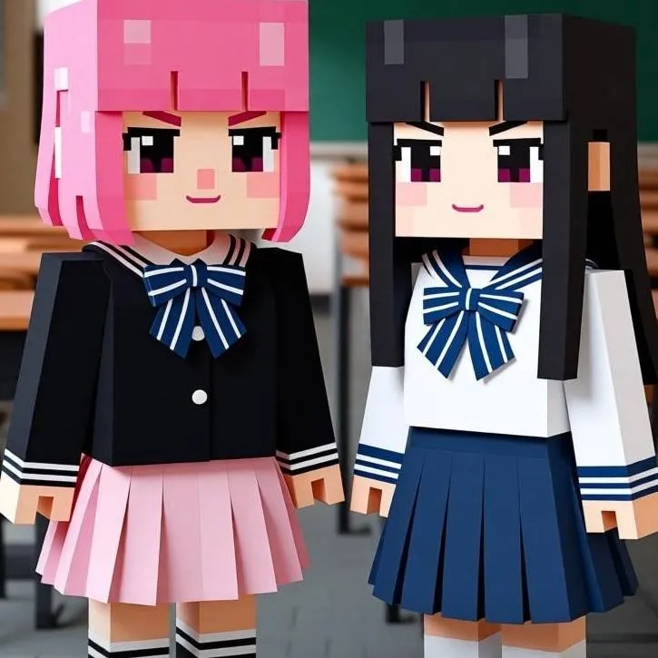 chat with ai character: Minecraft School