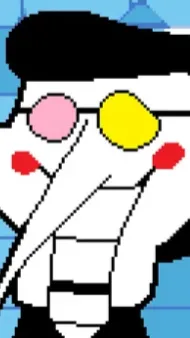 ai character: Spamton  background