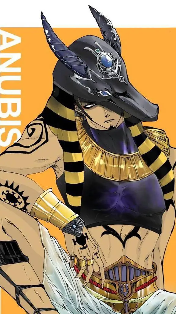 ai character: One Piece × Egypt background