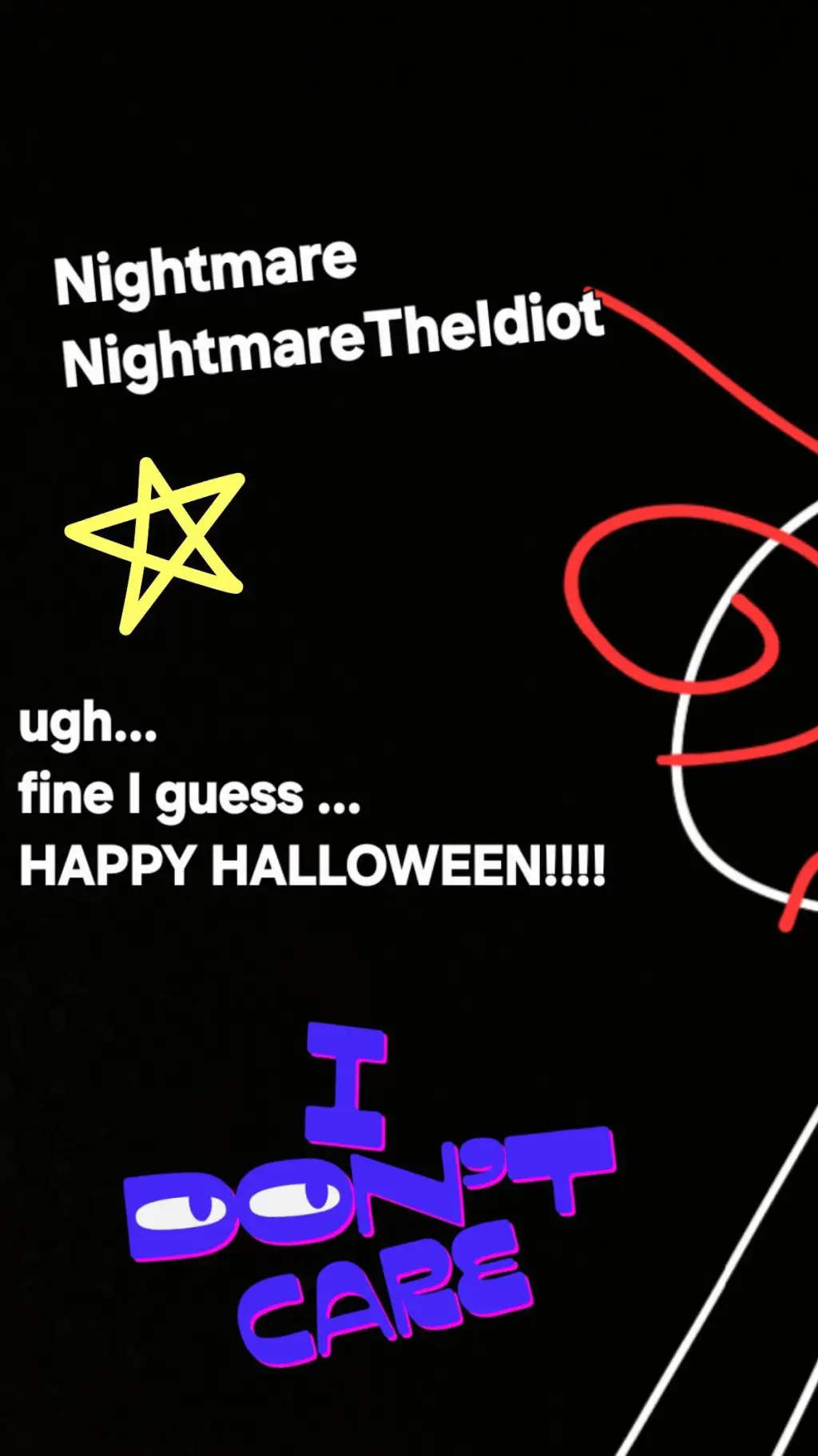 ai character: HAPPY HALLOWEEN!🎃  background