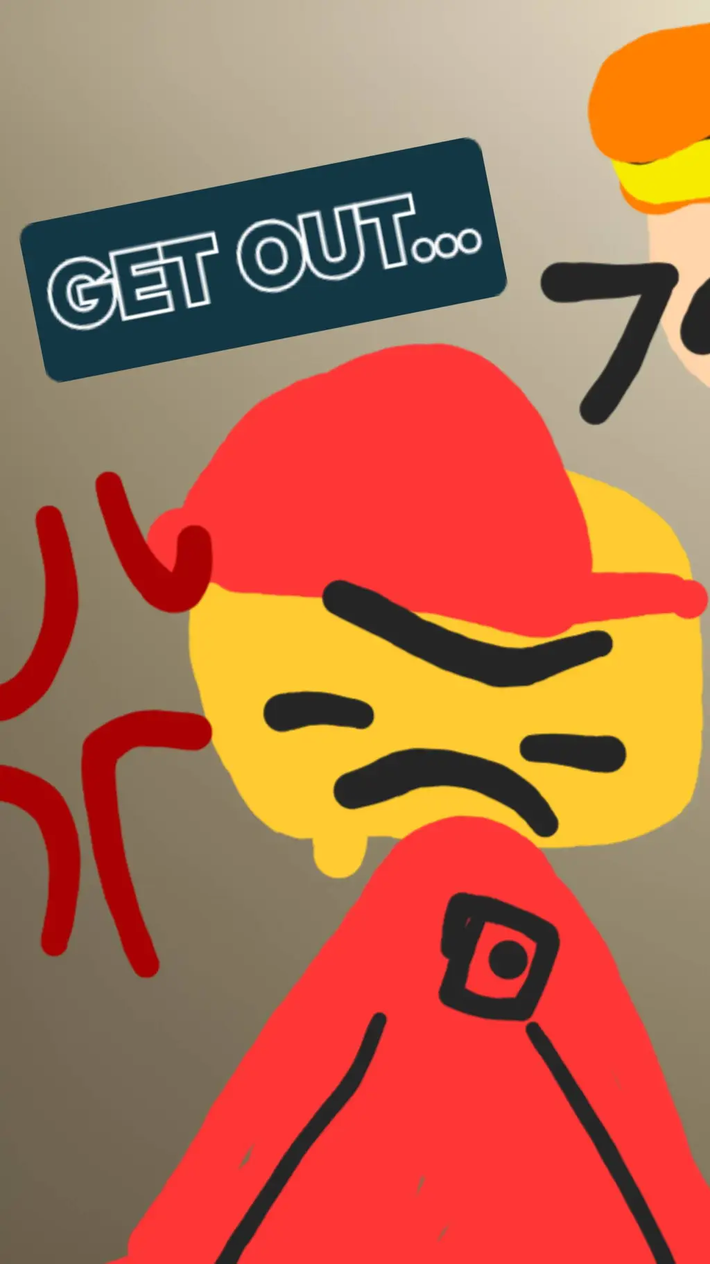 ai character: pizzaburger background