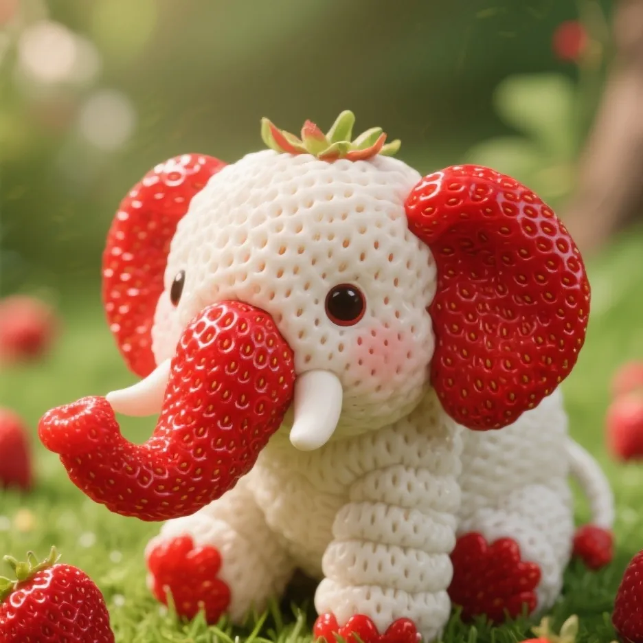 chat with ai character: strawberry elepha