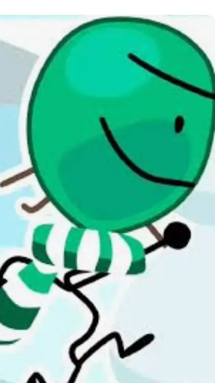 ai character: BFDI winter season background