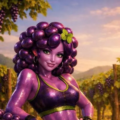 chat with ai character: grape