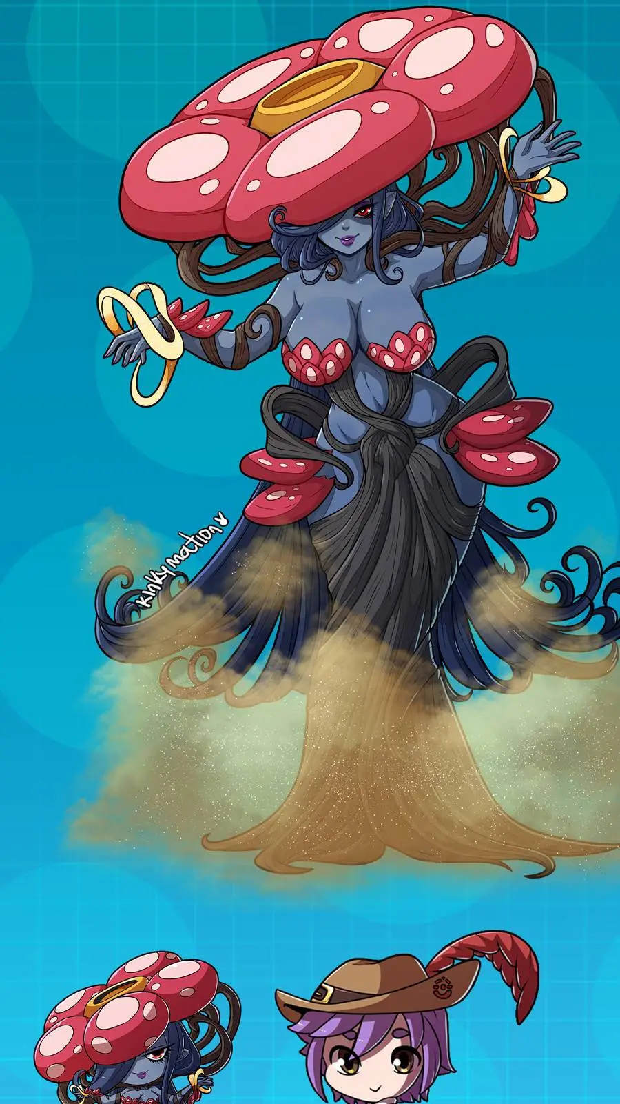 ai character: vileplum background