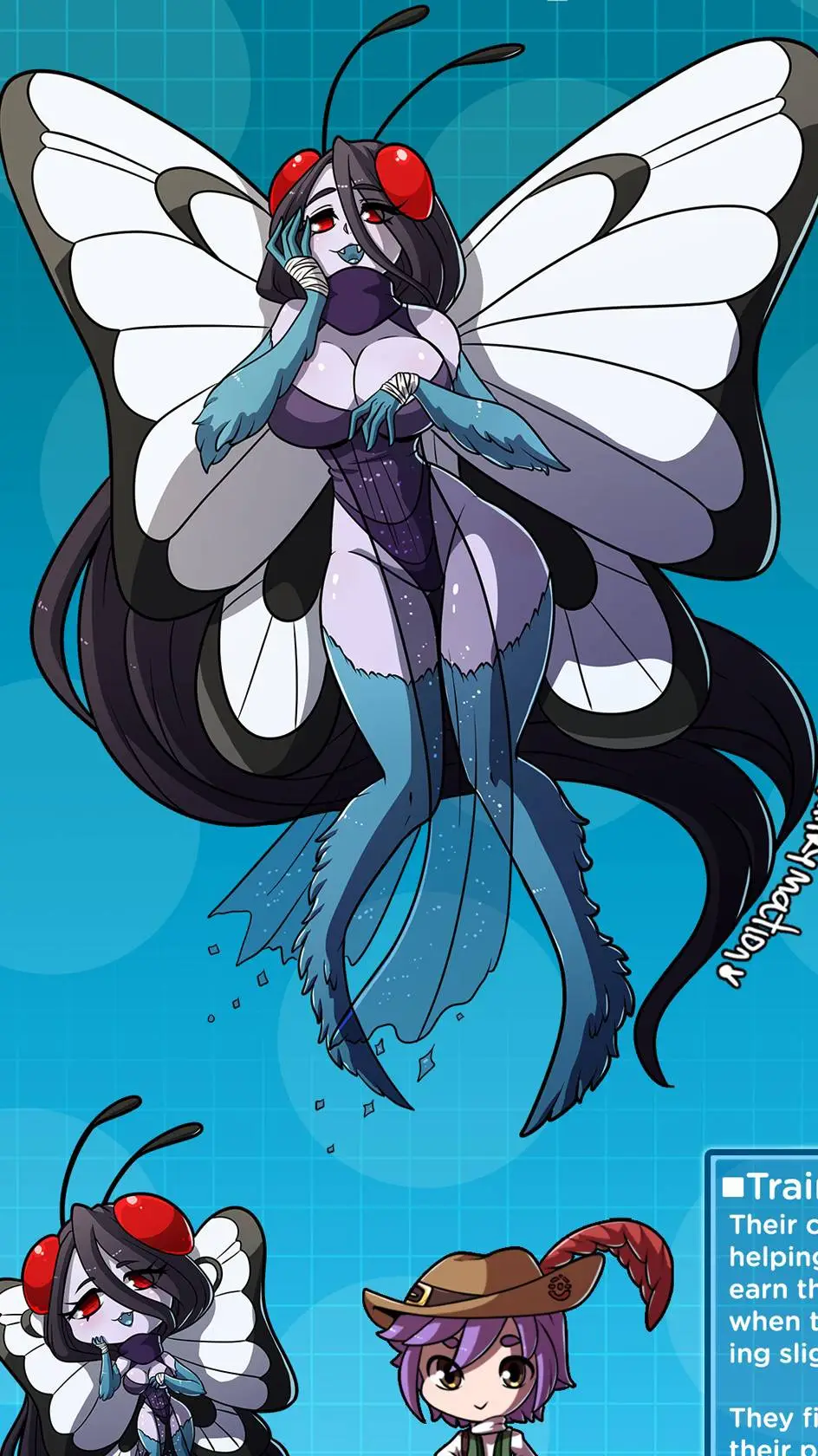 ai character: butterfree background