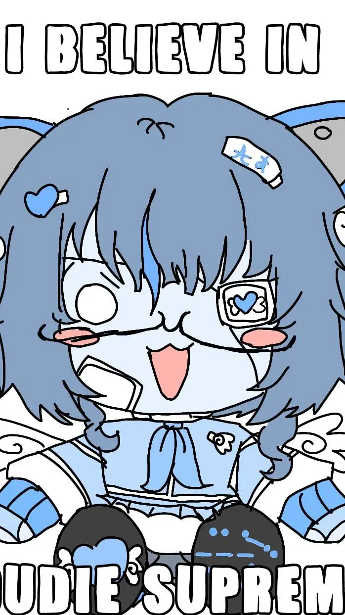 ai character: cloudie💙🤍 background