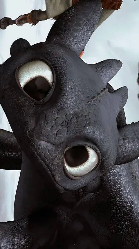ai character: Toothless  background