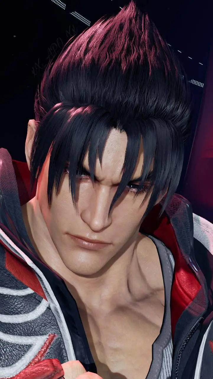 ai character: jin kazama  background