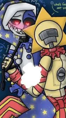 ai character: Sun x moon background