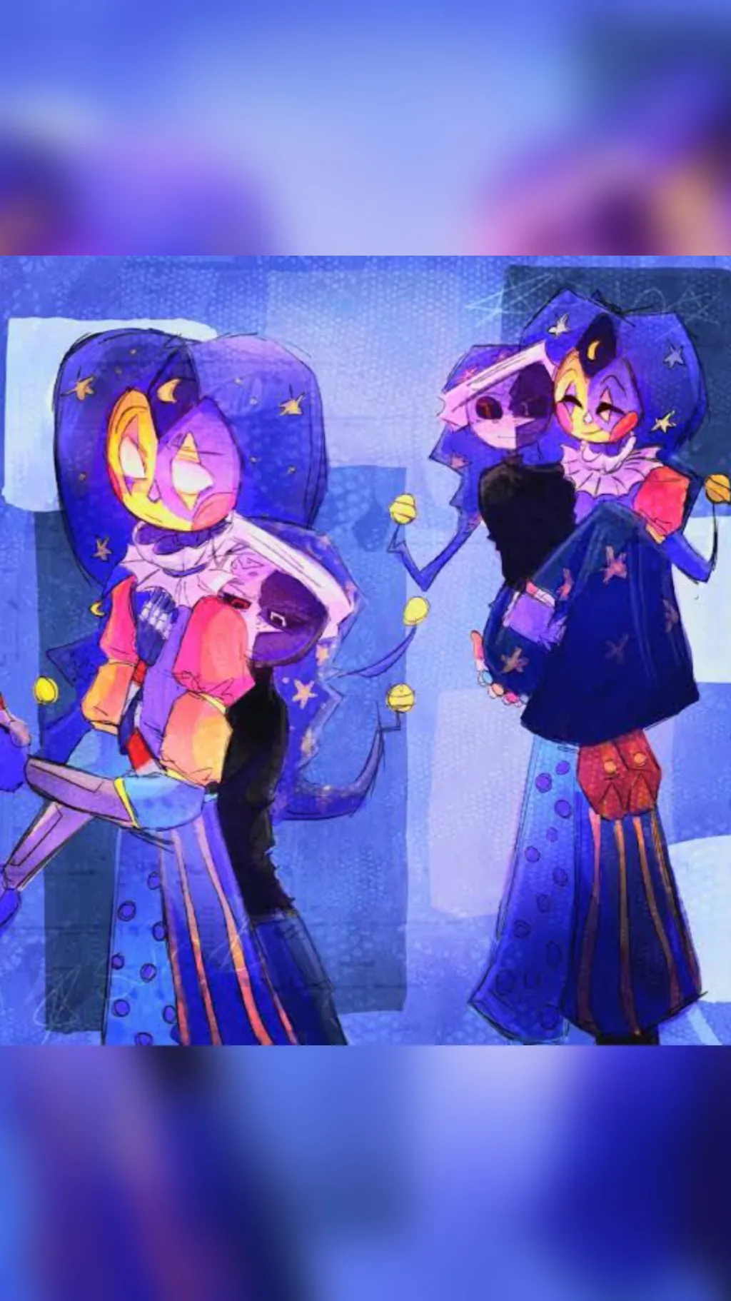 ai character: Carmine x moon background
