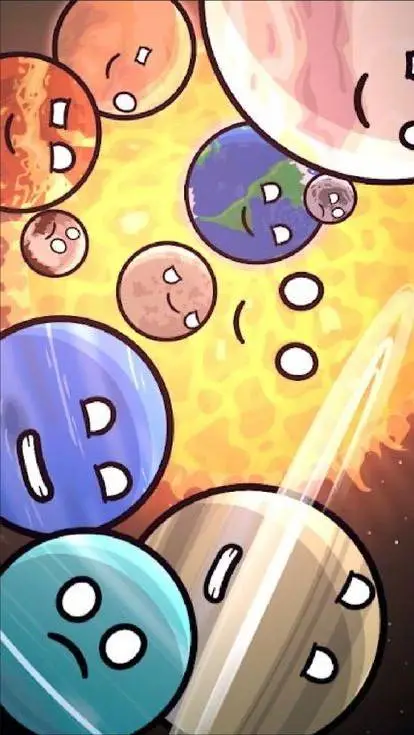 ai character: solar balls background
