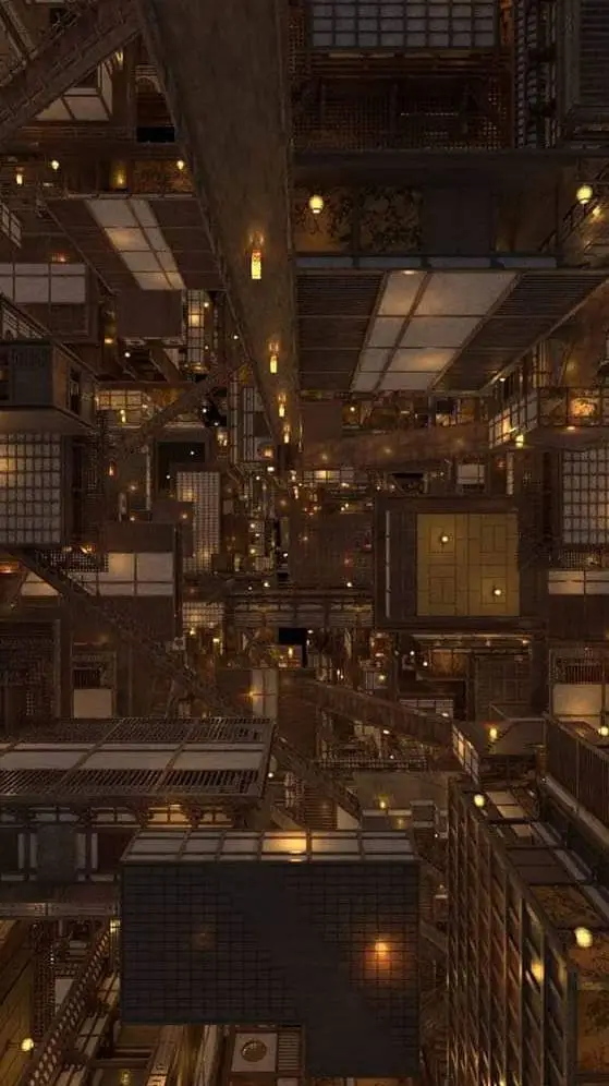ai character: KNY infinitycastle background