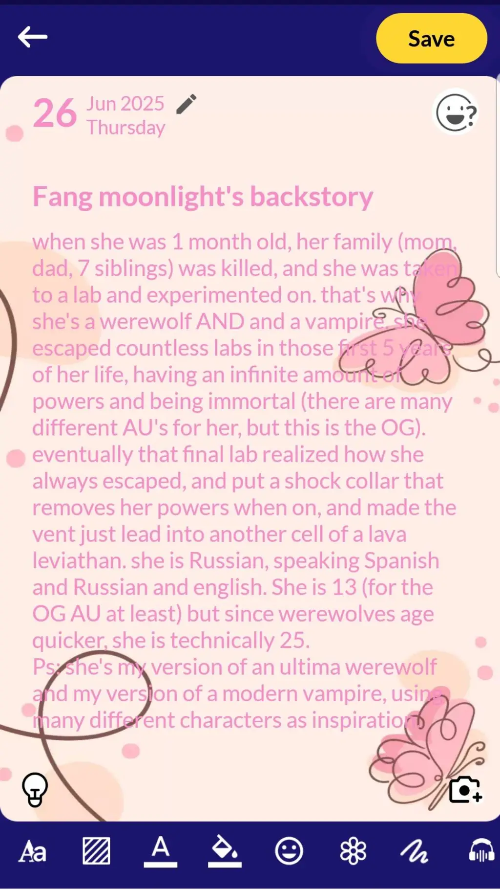 ai character: pic=fang backstory background