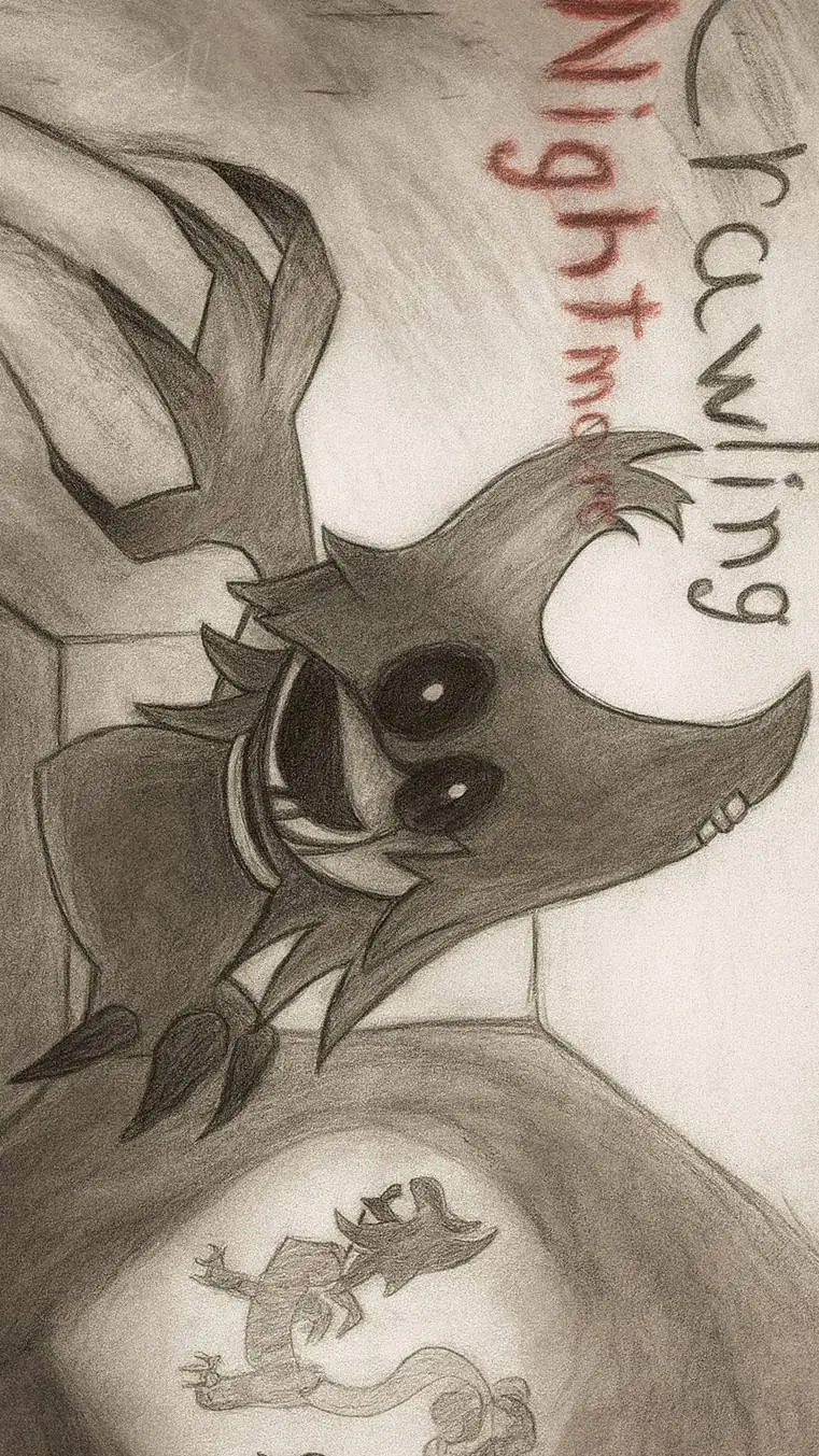 ai character: CrawlingNightmares background