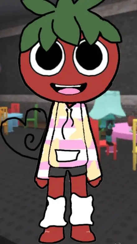 ai character: Stripey background