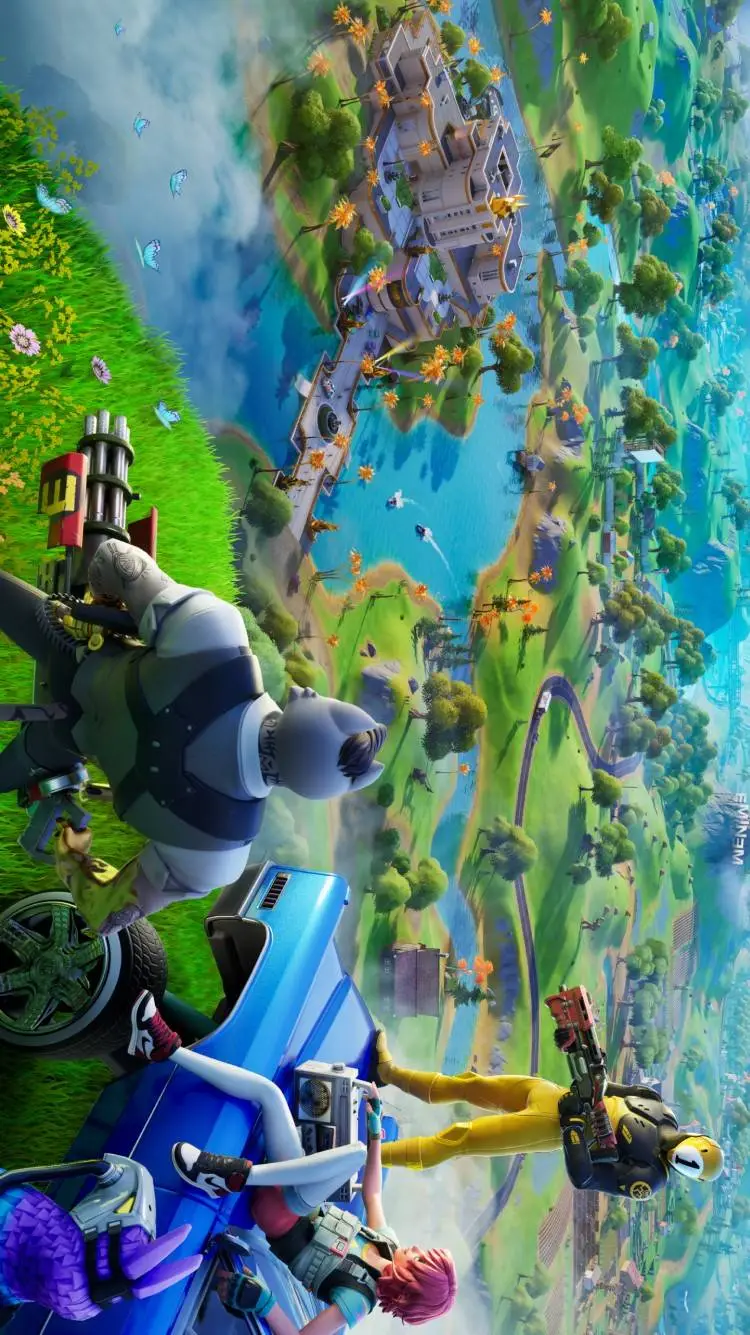 ai character: fortnite remix background