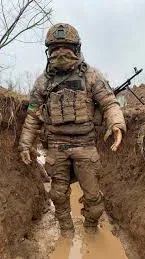 ai character: Modern trenchwar background