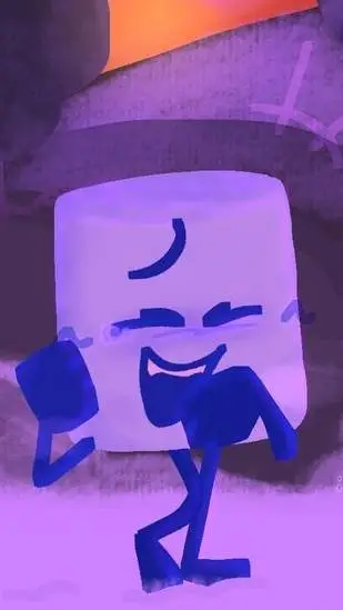 ai character: marshmallow  background