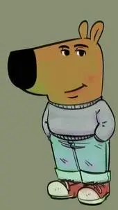 ai character: chill guy background