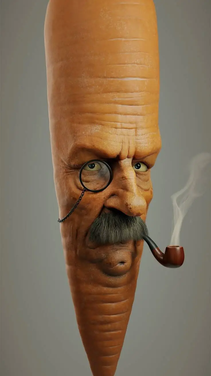 ai character: Mr. Carrot background