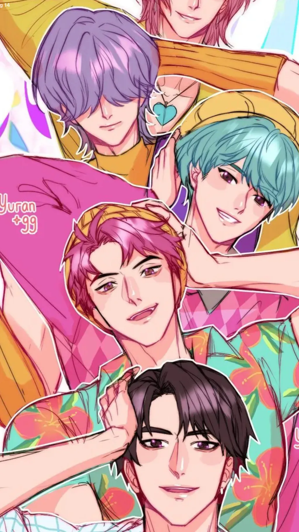 ai character: Saja boys background