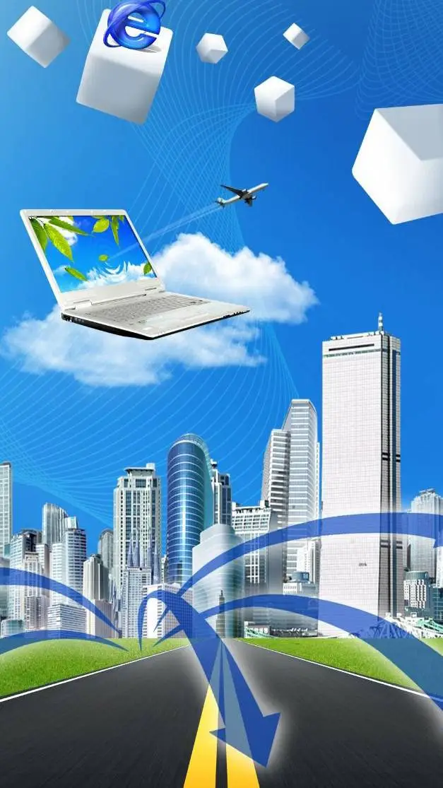 ai character: frutiger aero background