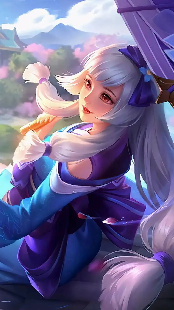ai character: Kagura (MLBB)  background