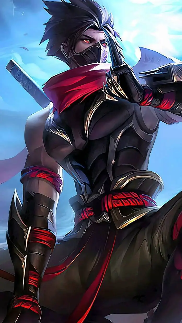ai character: Hayabusa (MLBB)  background