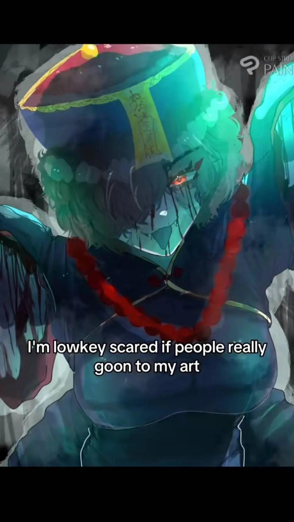 ai character: mika(glow background