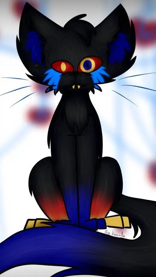 ai character: Cat Error Sans background