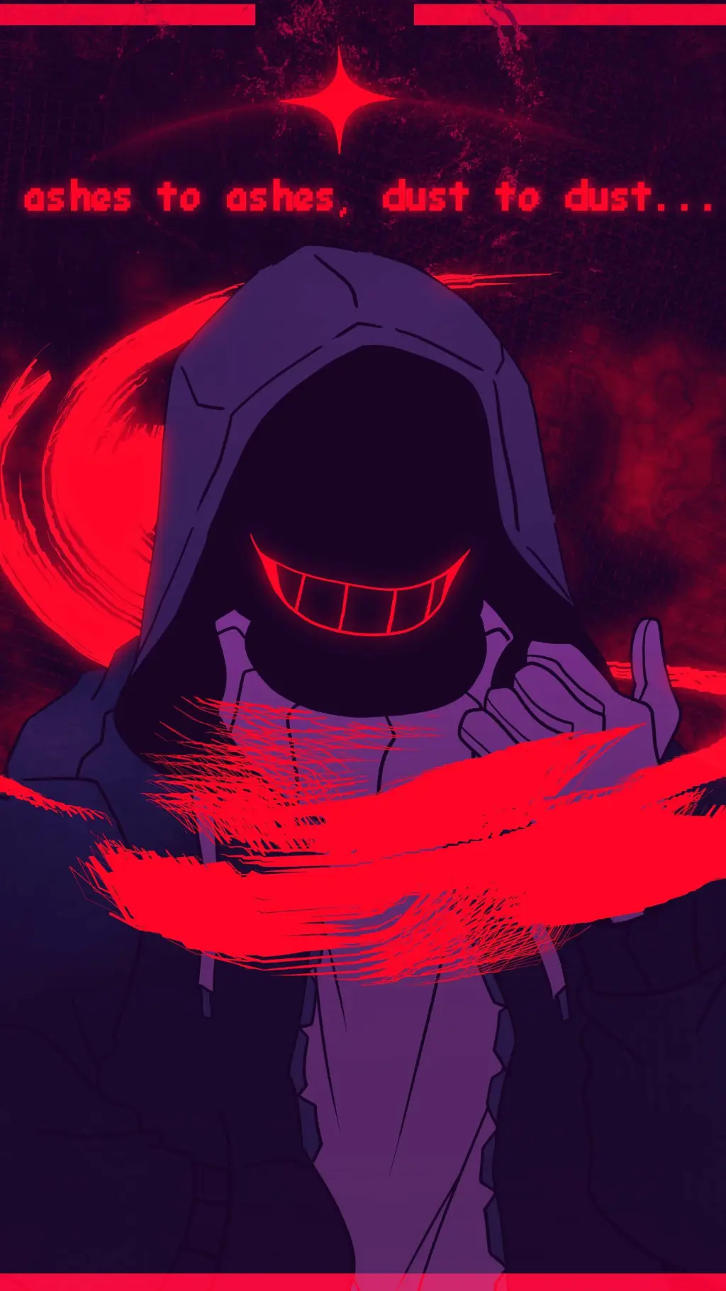 ai character: DustDust Sans background