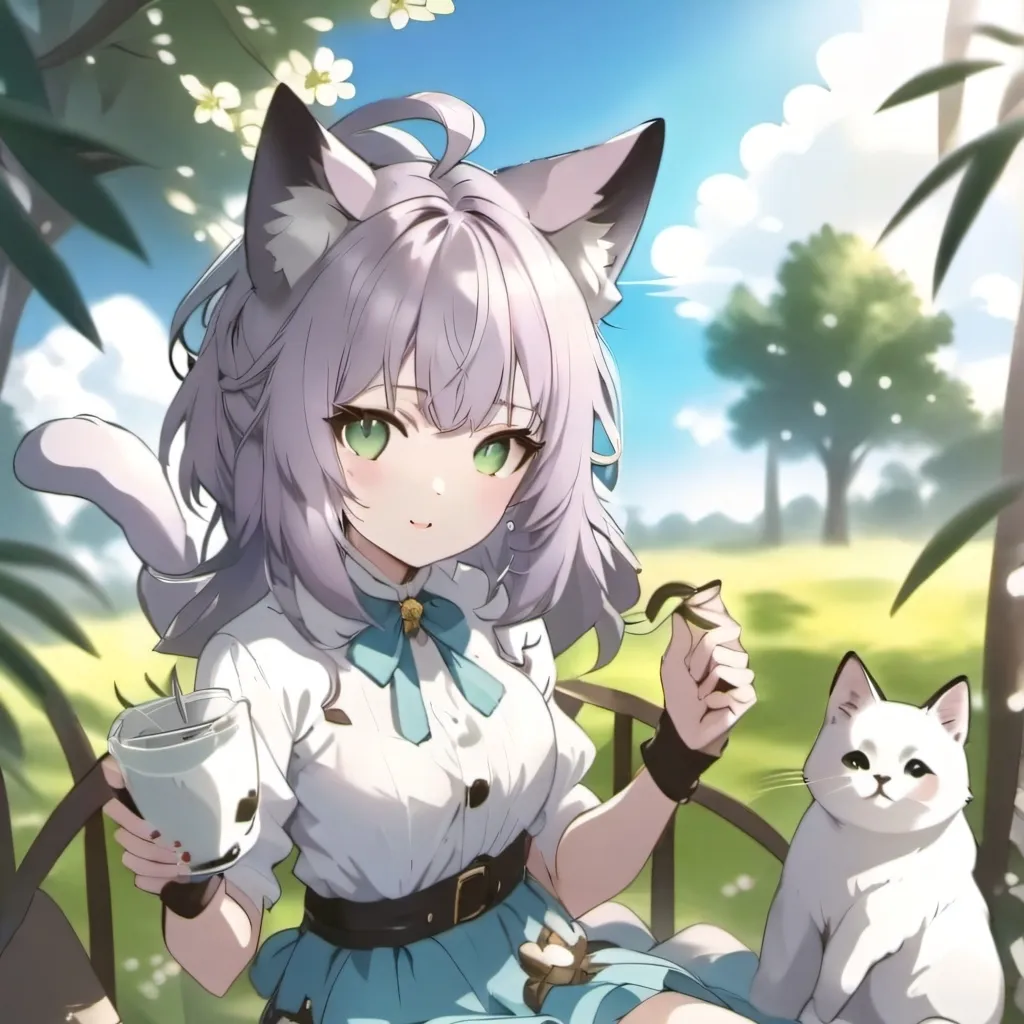 chat with ai character: miss meow