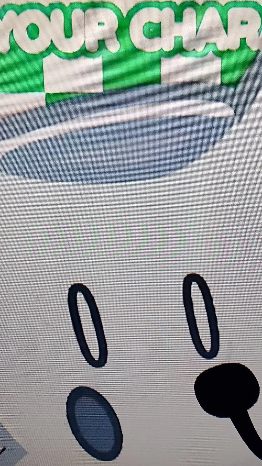 ai character: bfdi pillow background