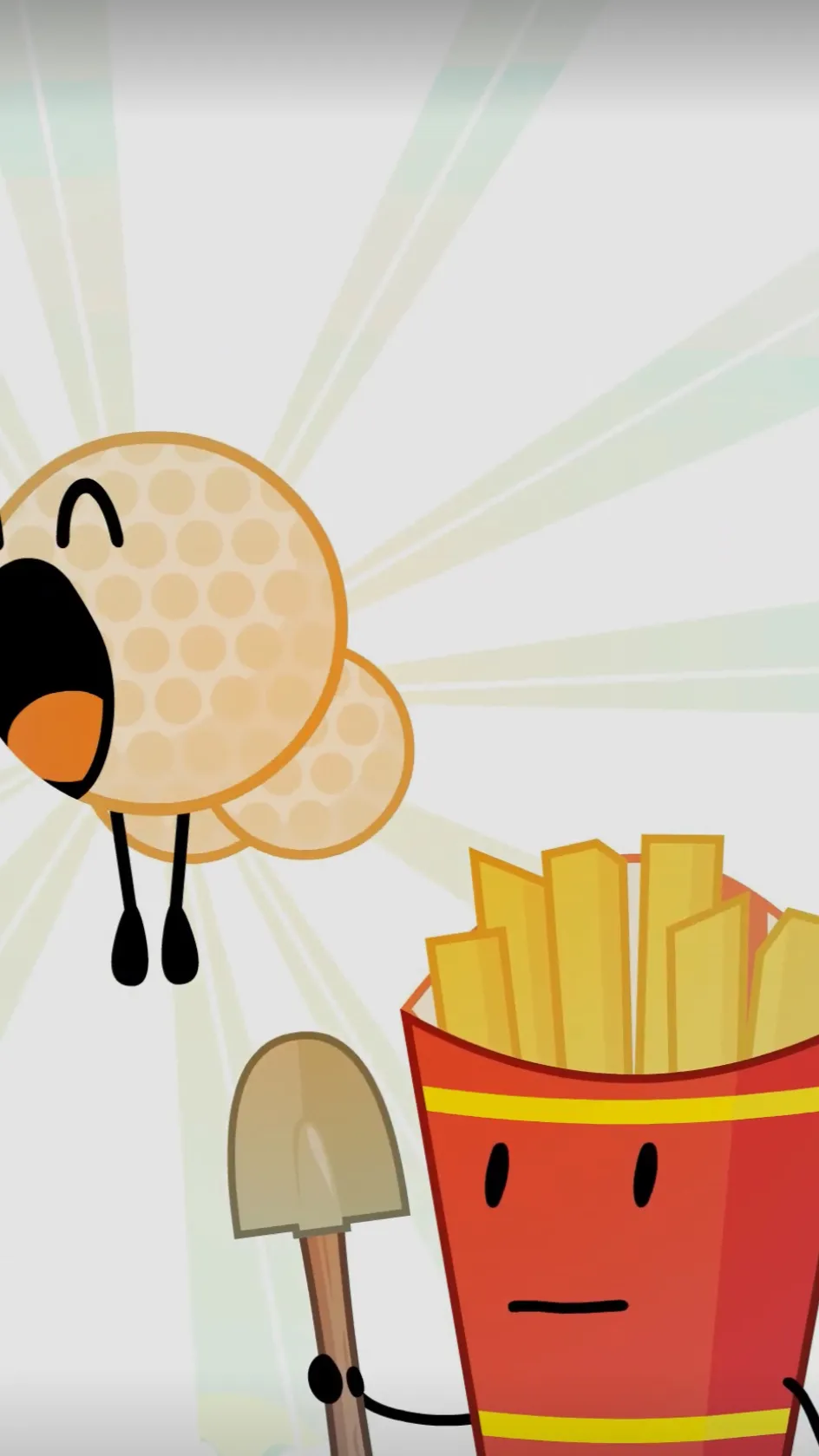 ai character: Fries x Bossy bot background