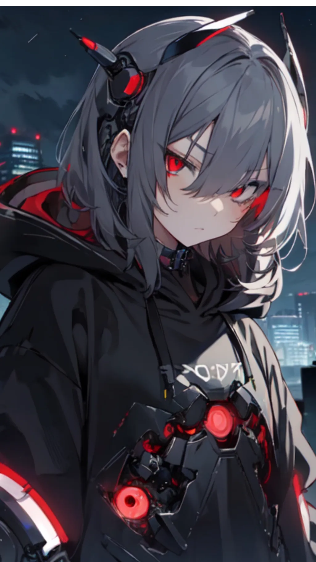 ai character: Red background