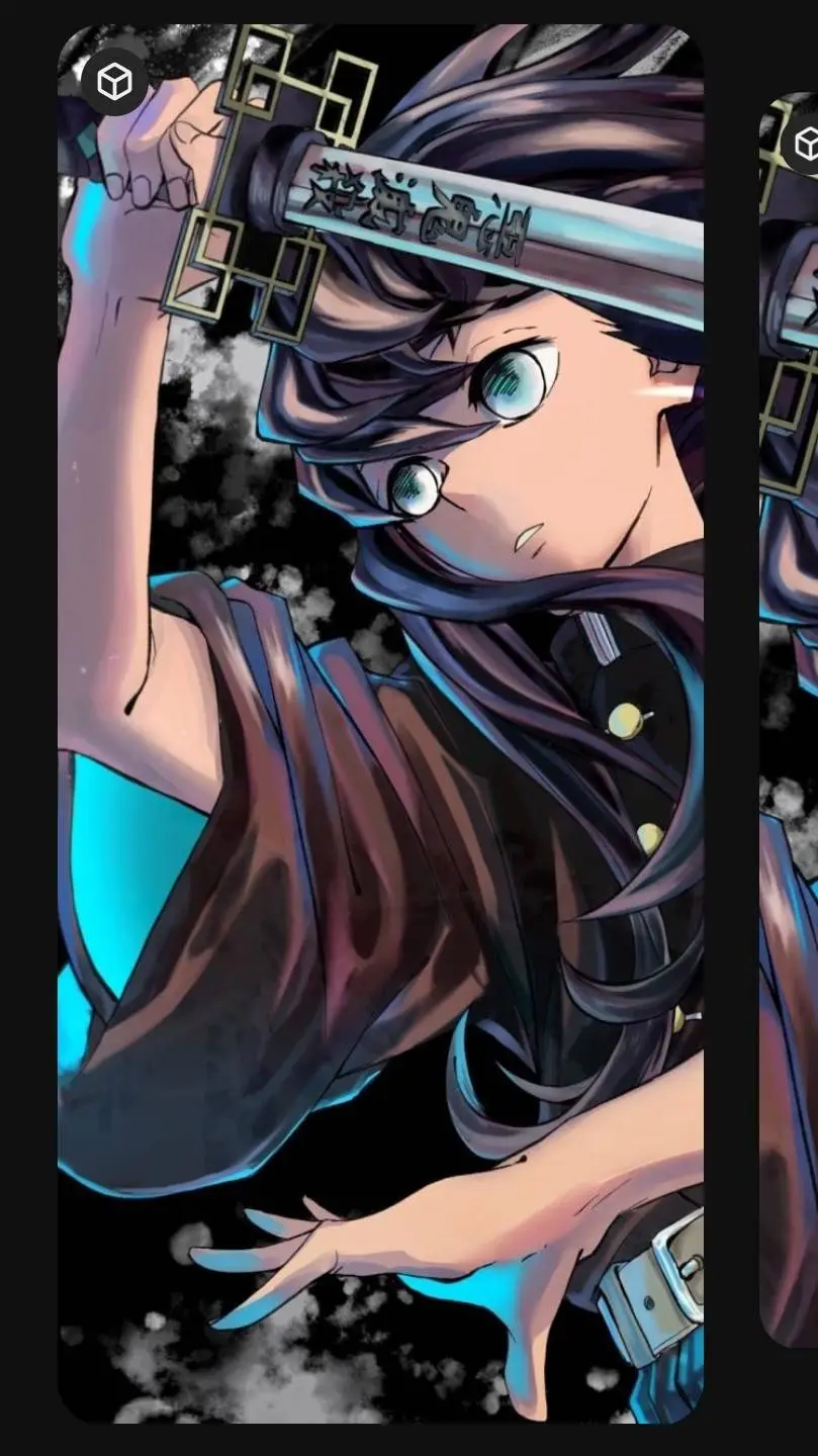 ai character: ganya x muichiro  background