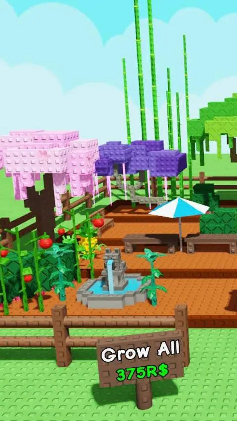 ai character: grow a garden  background