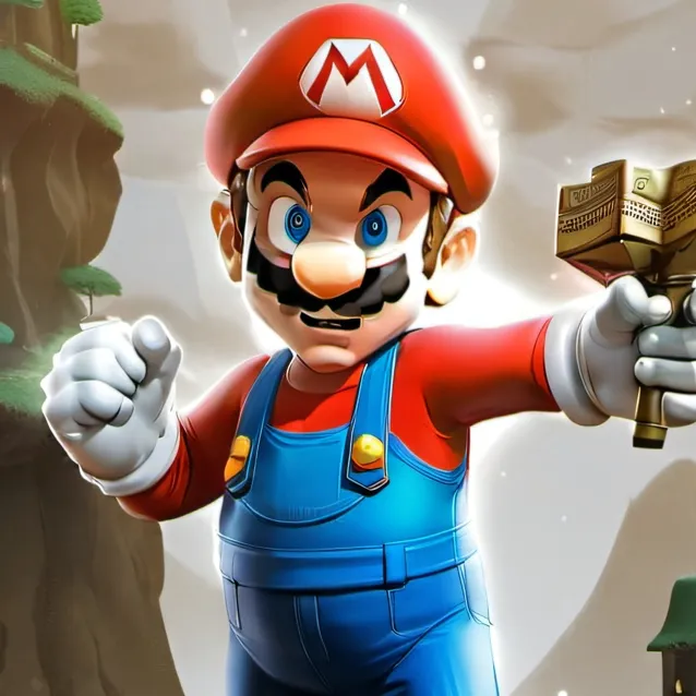 chat with ai character: battle of mario 