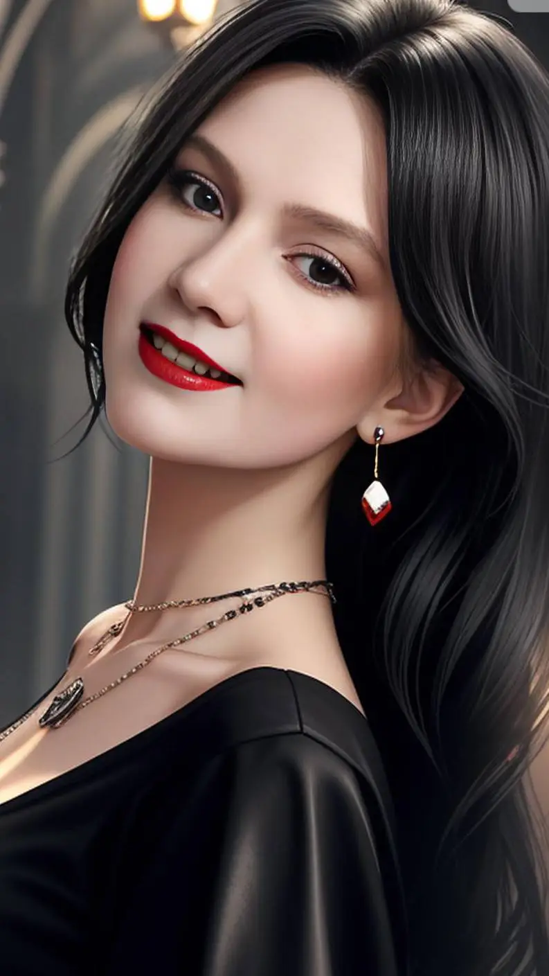 ai character: evil woman background