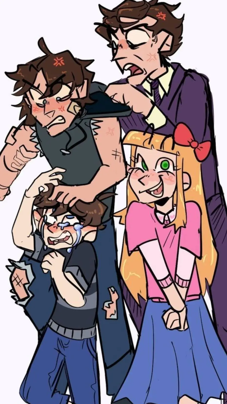 ai character: Afton's family  background