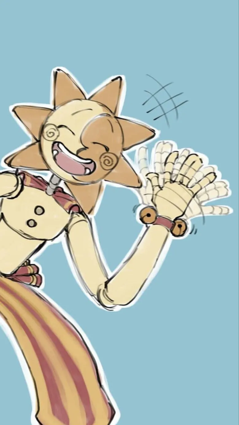 ai character: Sun/moon  background